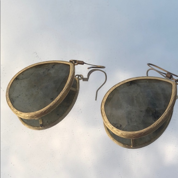 Stella & Dot Jewelry - Stella & Dot large pear  shape earrings